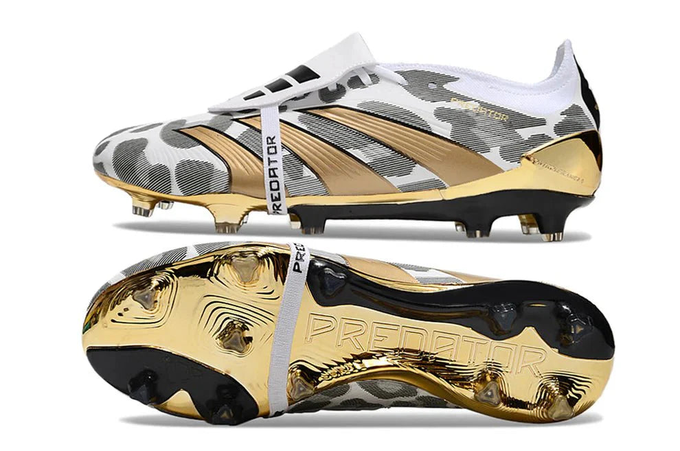 Predator Elite FT FG Dourado/Branco 'Pacote Jogador'