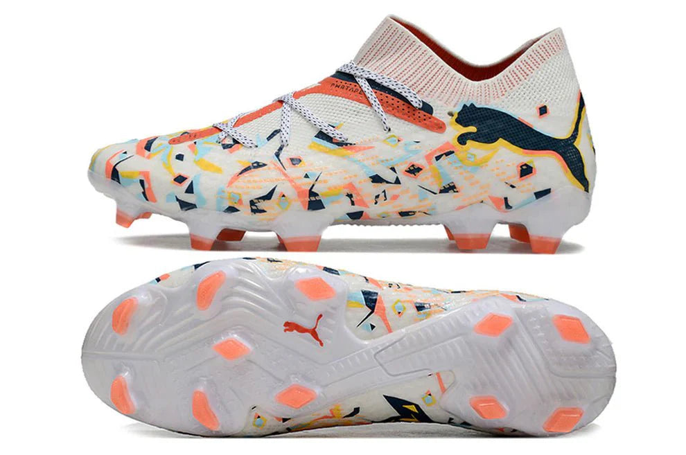 Future VII Ultimate Elite FG Branco/Laranja Criatividade