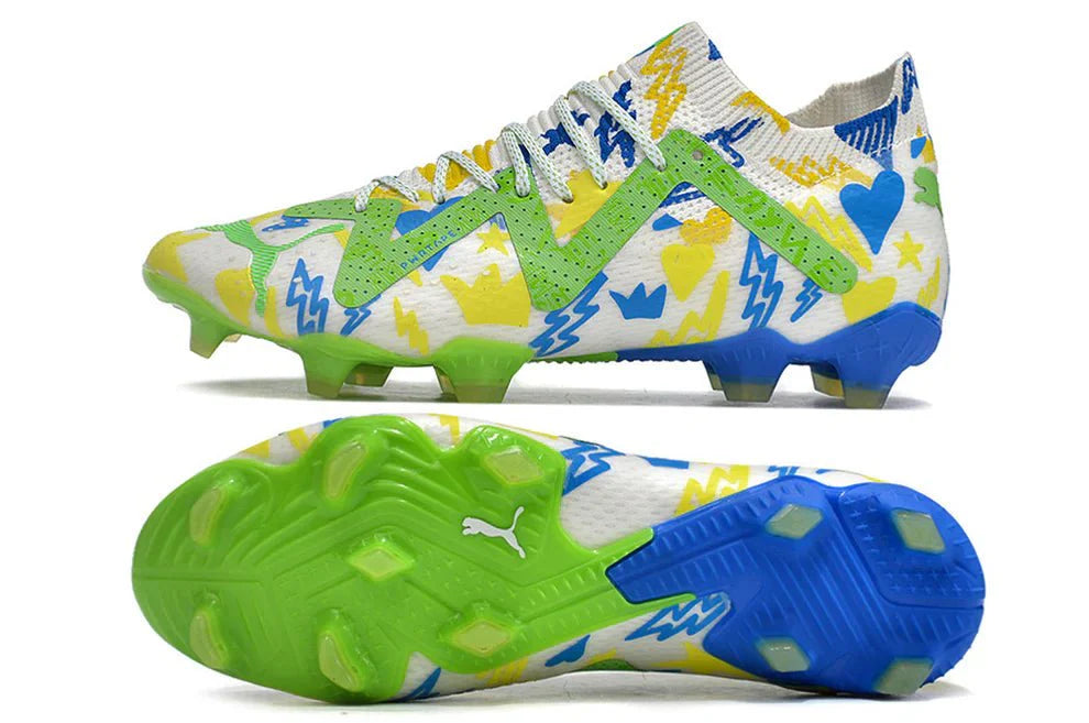 Future Ultimate Elite FG/AG Branco/Verde Neymar Jr Instituto