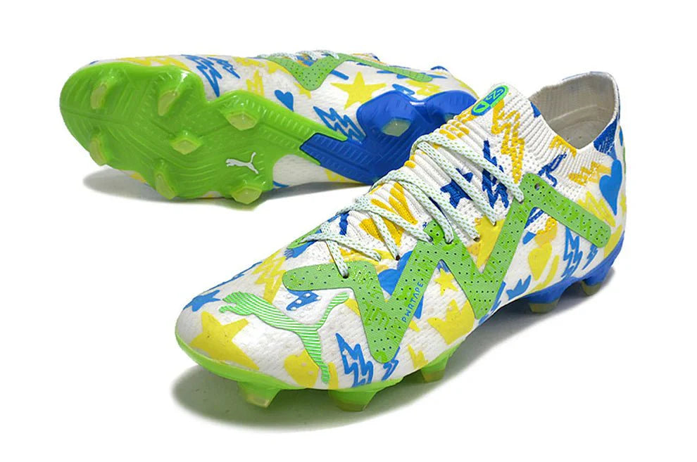 Future Ultimate Elite FG/AG Branco/Verde Neymar Jr Instituto