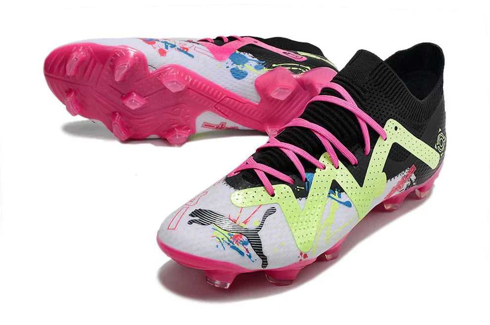 Future x PowerCat Tokyo Ultimate Elite FG Preto/Rosa