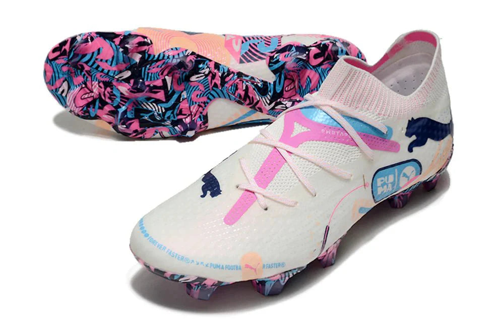 Future VII Ultimate Elite FG/AG Branco/Azul Luminoso Aumentar Volume