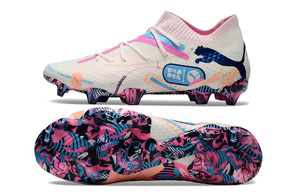 Future VII Ultimate Elite FG/AG Branco/Azul Luminoso Aumentar Volume