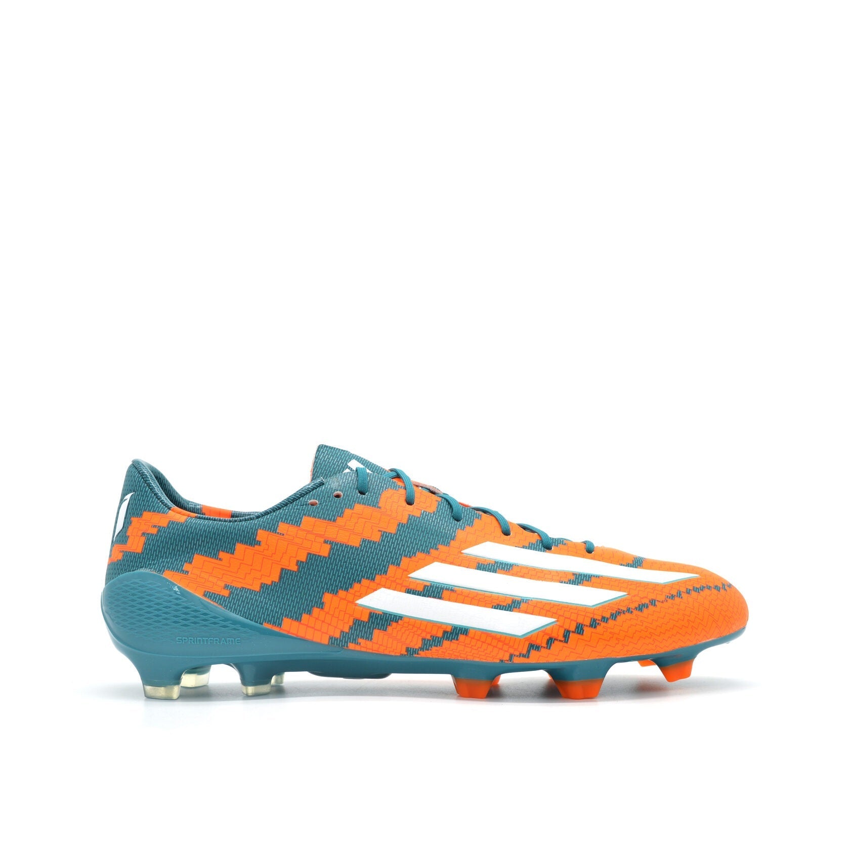 Messi 10.1 FG Power Azul-petróleo/Laranja Solar