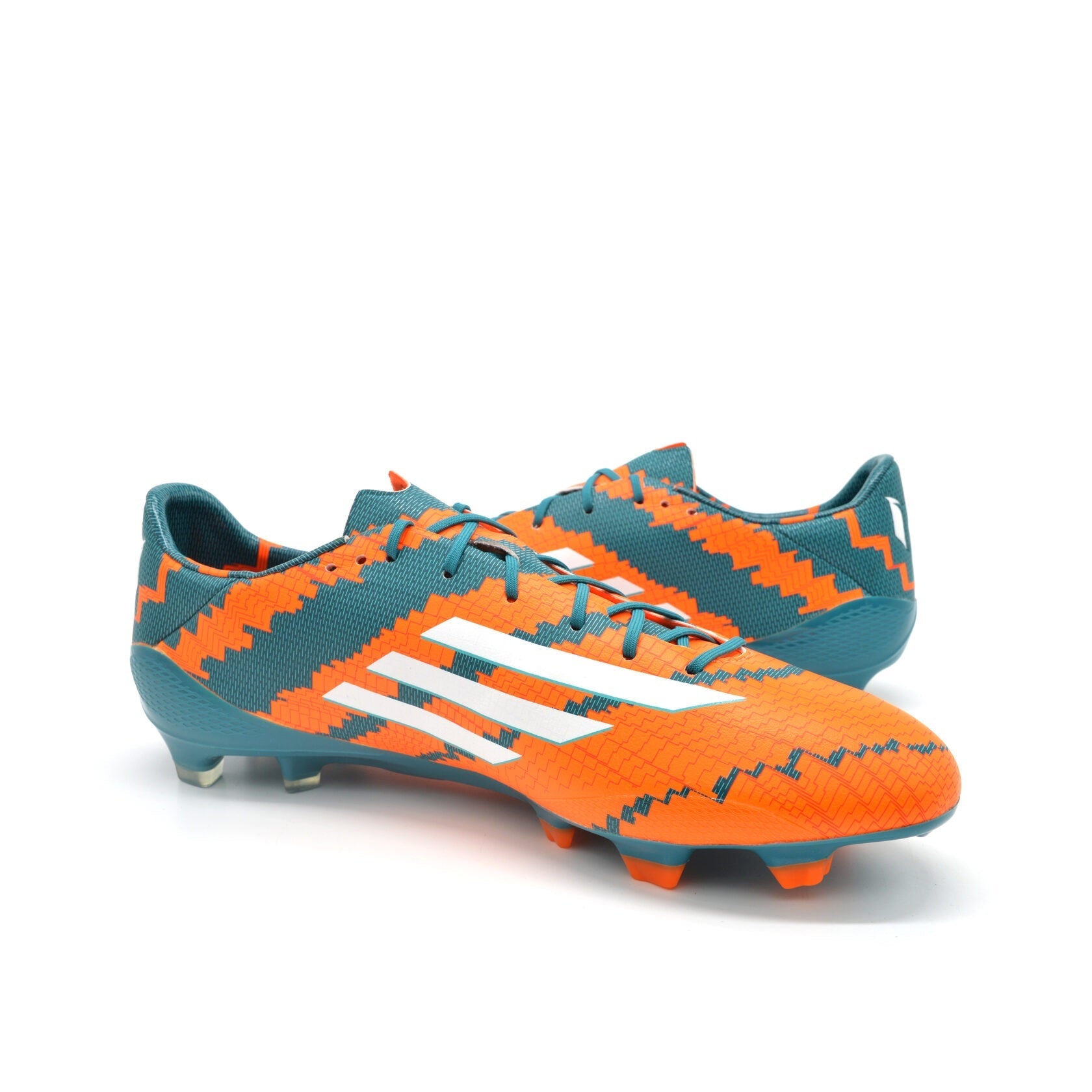 Messi 10.1 FG Power Azul-petróleo/Laranja Solar