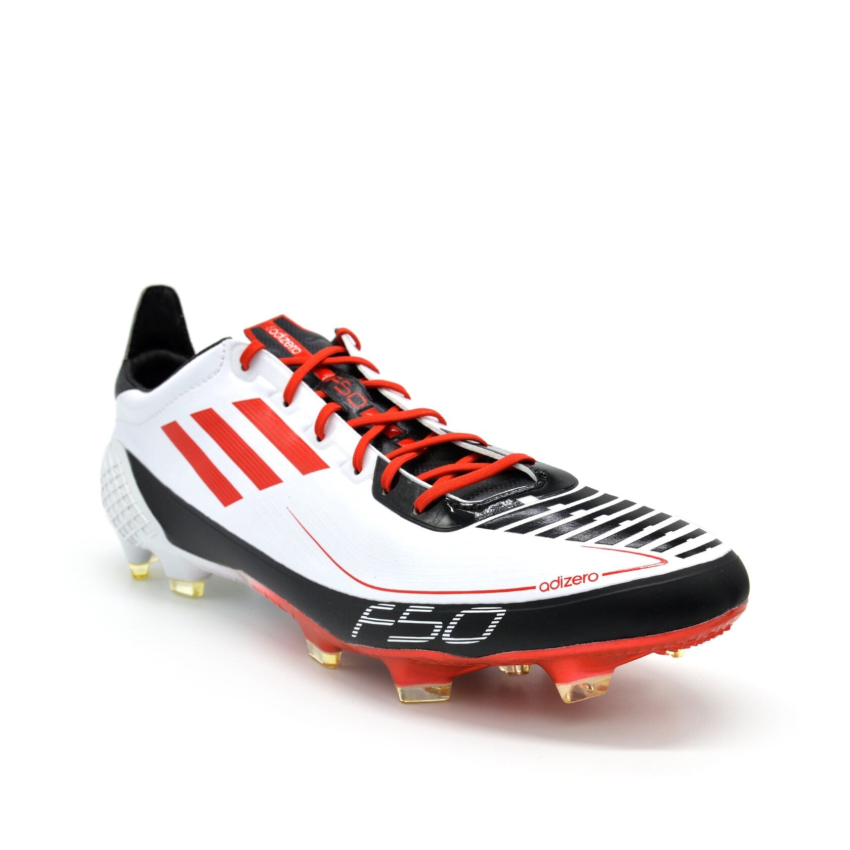F50 Ghosted Adizero Prime FG Branco/Vermelho