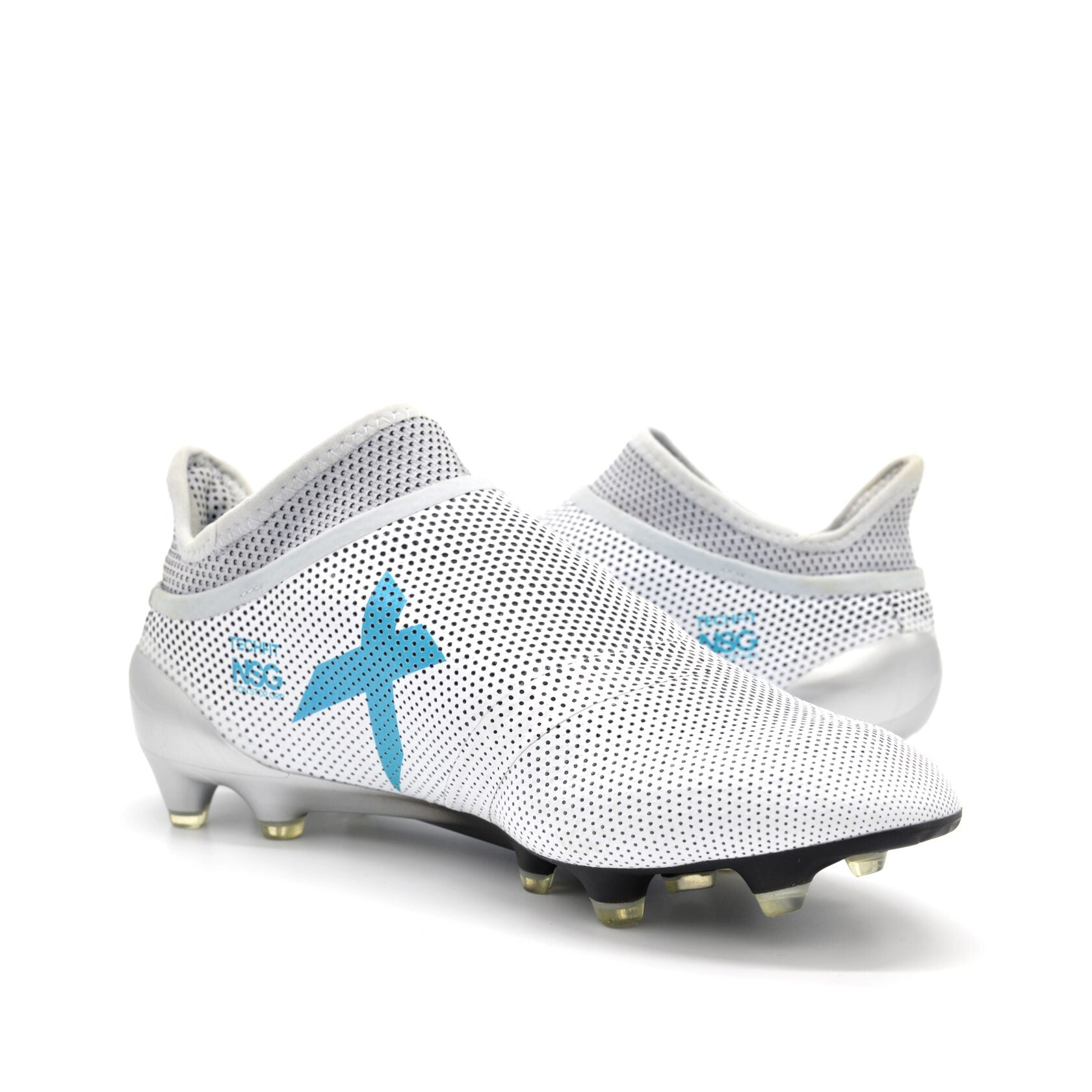 17+ PureSpeed FG/AG Tempestade de Poeira - Branco/Azul Energia