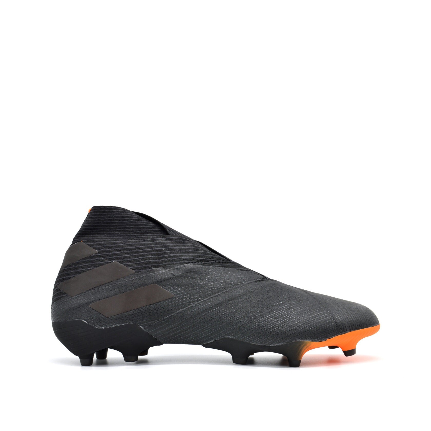 Nemeziz 19+ FG/AG Dark Motion - Preto Base/Laranja