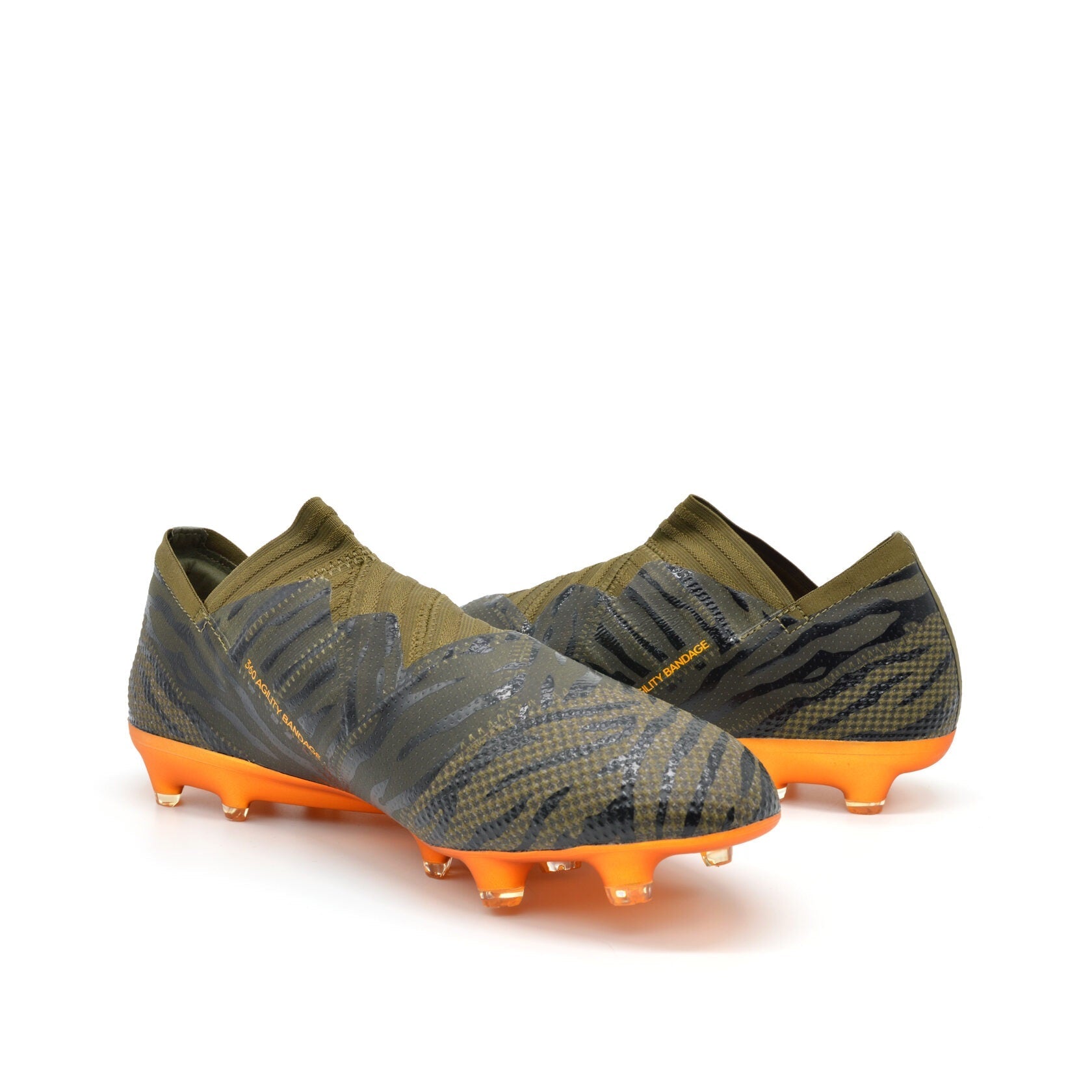 Nemeziz 17+ FG/AG Caçador Solitário - Oliva/Laranja