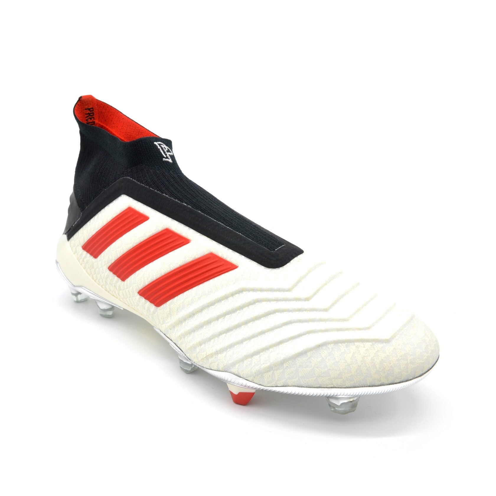 Predator 19+ FG/AG Paul Pogba Temporada 5 - Branco/Vermelho Edição Limitada