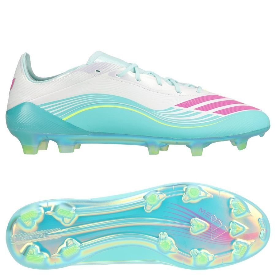 F50 Messi Elite FG Aurora Radiante - Calçado Branco/Lúcido