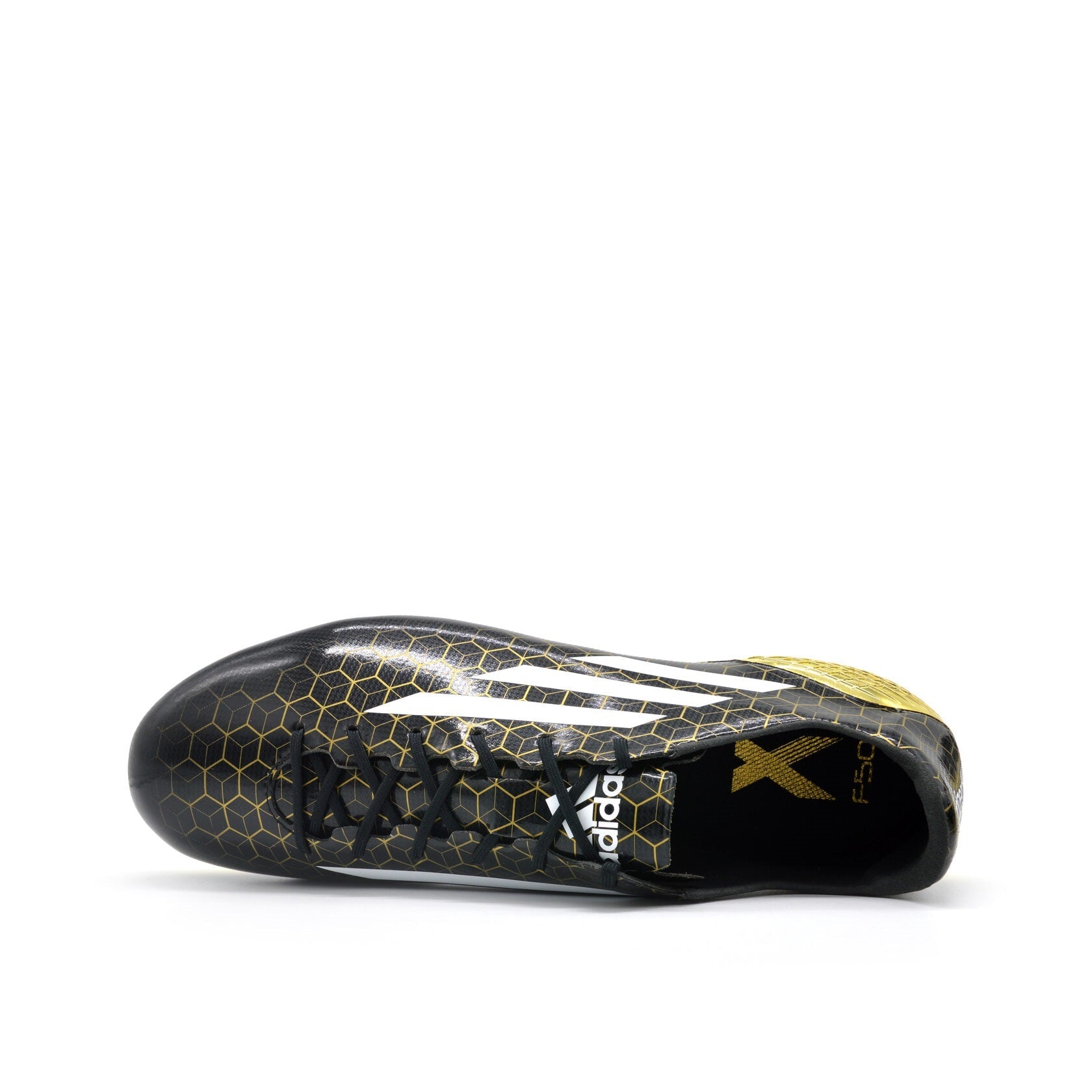 Adizero F50 Ghosted Crazylight FG Preto/Ouro