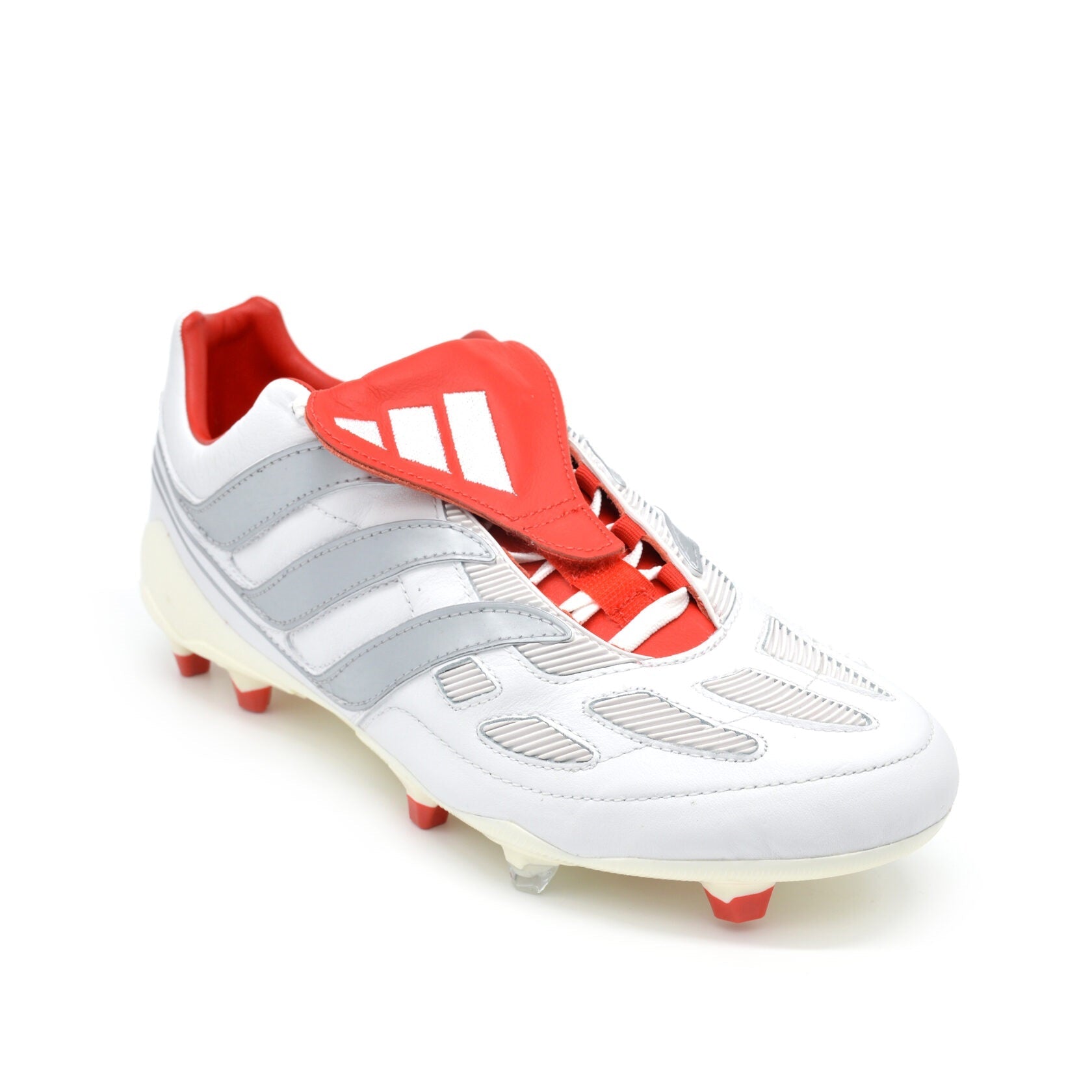 Predator Precision DB Icon FG/AG - Edição Limitada Branco/Vermelho