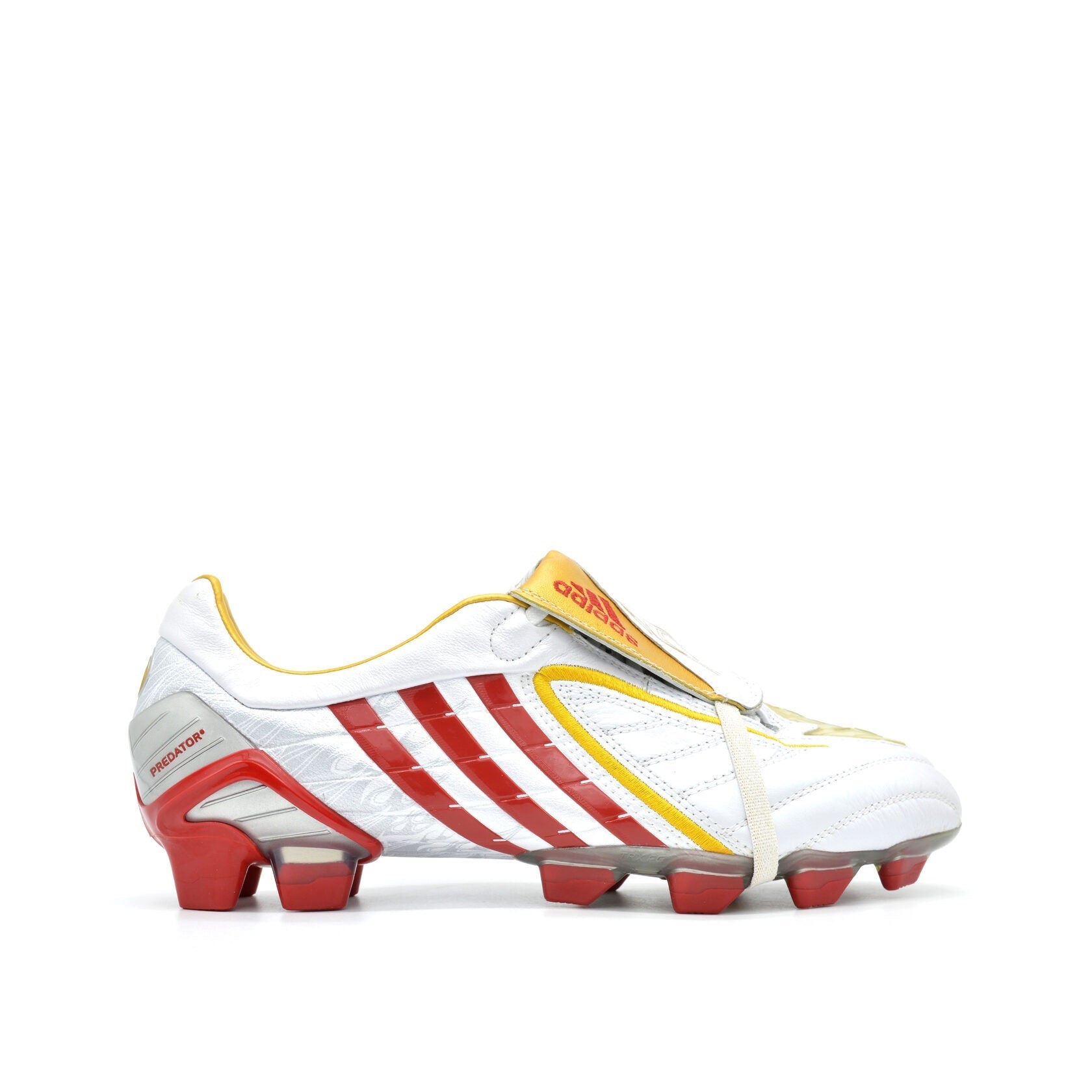 Predator Powerswerve TRX FG Branco/Vermelho