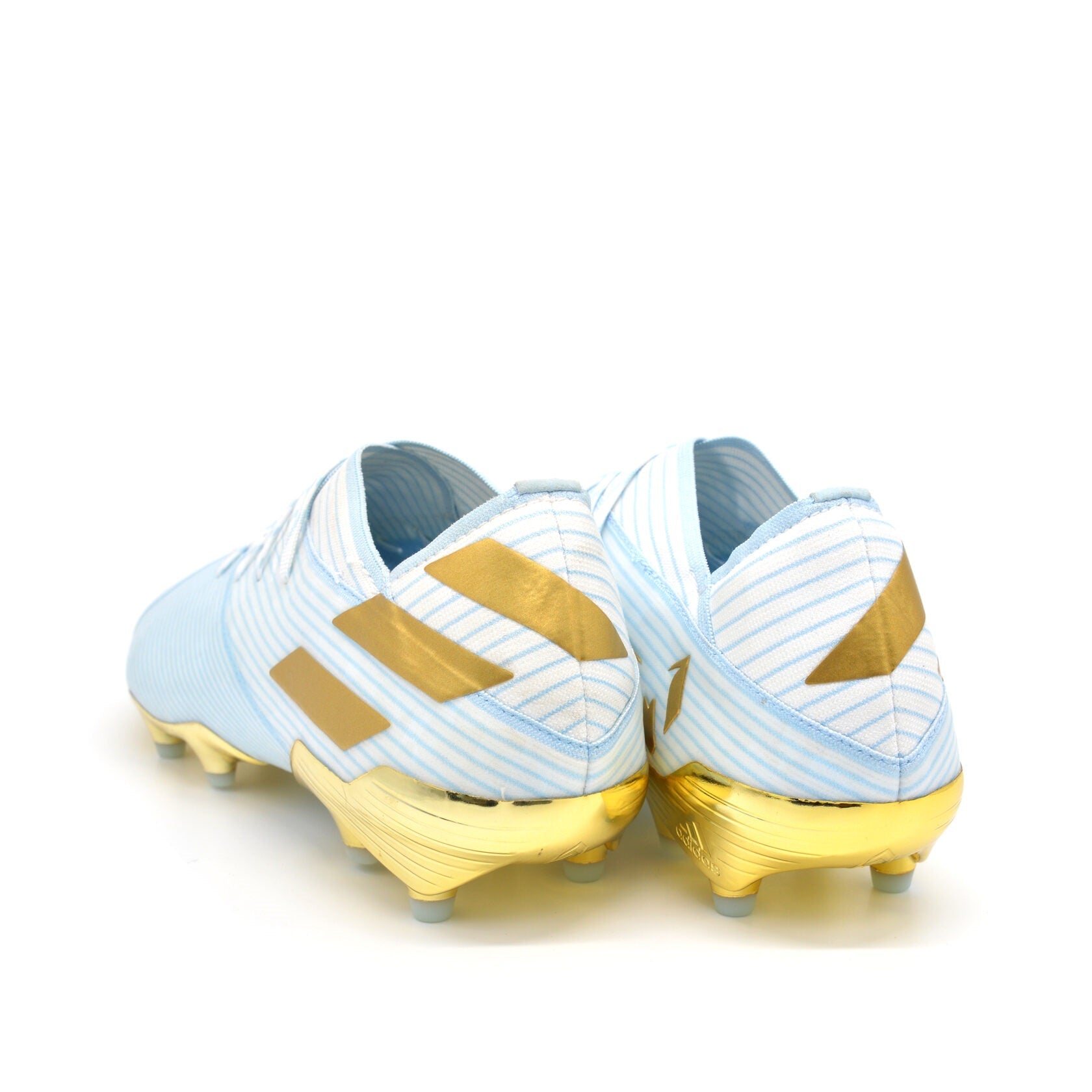 Nemeziz 19.1 FG/AG 15 Anos - Light Aqua/Gold Metallic Messi Edição Limitada
