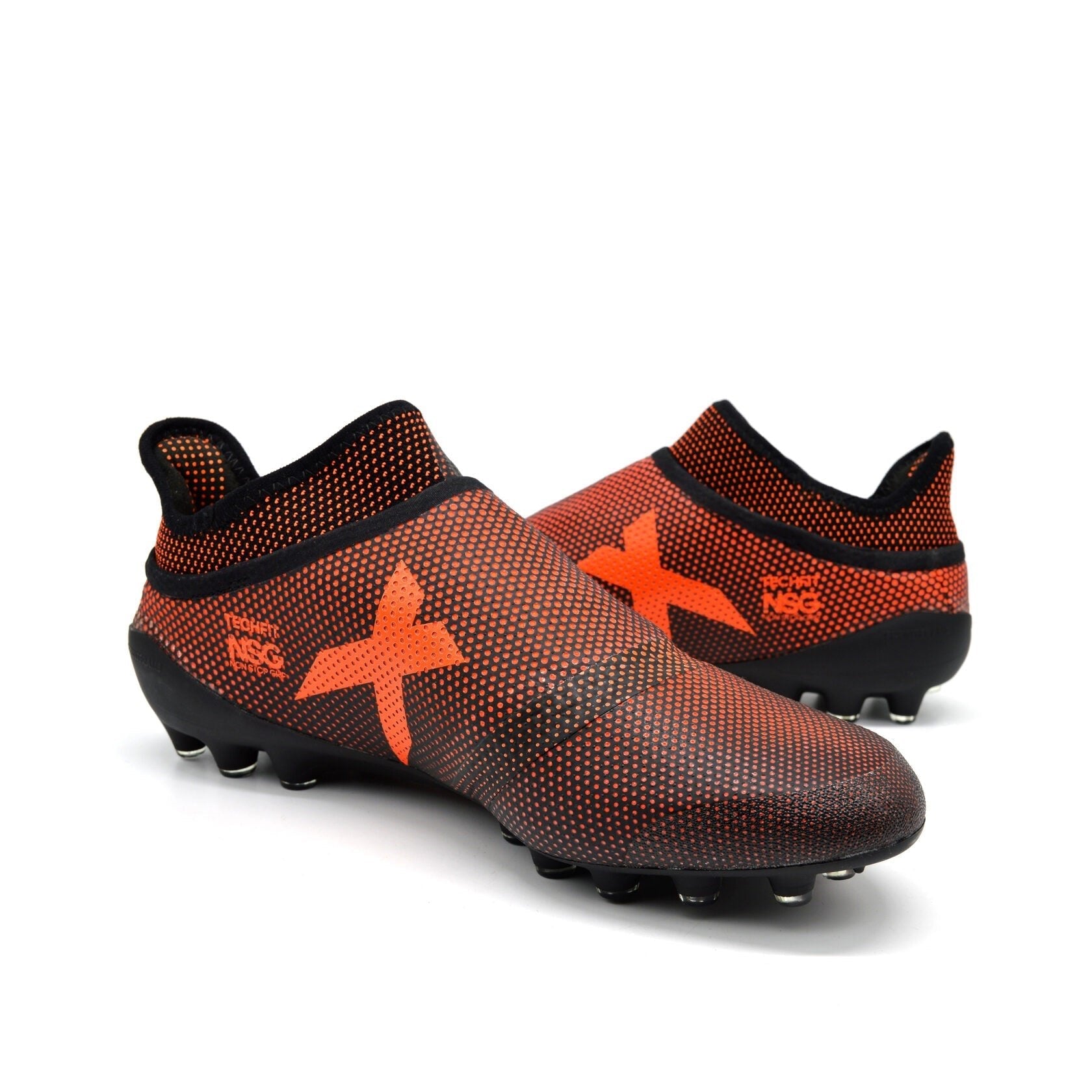 17+ PureSpeed FG/AG Pyro Storm - Preto Núcleo/Vermelho Solar