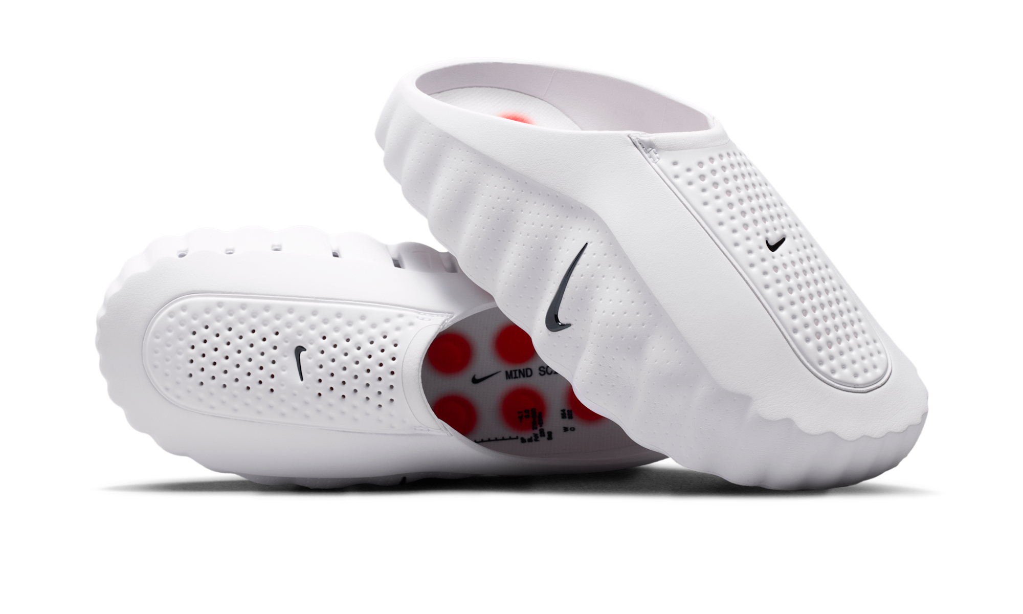 Nike Mind 001 Slide White Speed Red
