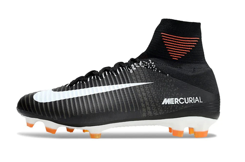 Mercurial Superfly V Elite FG Preto/Branco