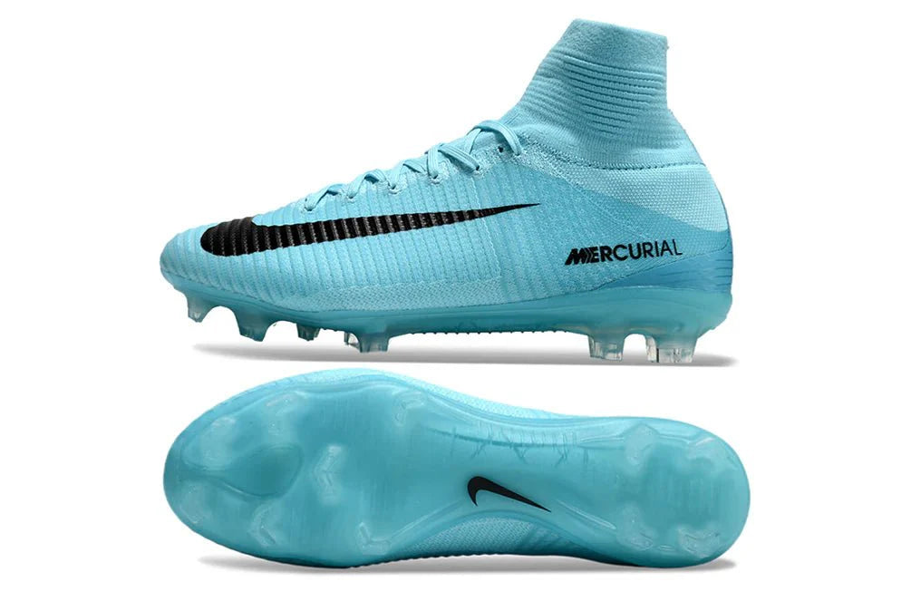 Mercurial Superfly V Elite FG Azul Claro