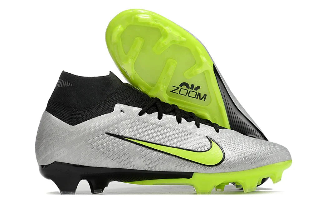 Mercurial Superfly IX Elite FG Cinzento/Verde Claro