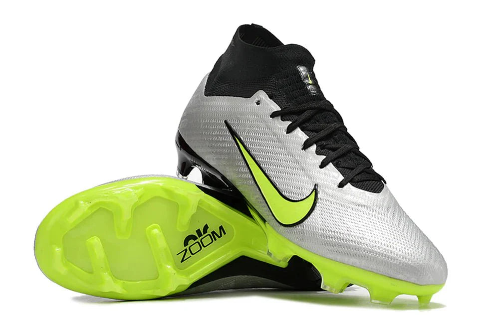 Mercurial Superfly IX Elite FG Cinzento/Verde Claro