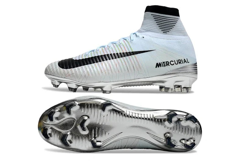 Mercurial Superfly V FG Prateado/Preto CR7