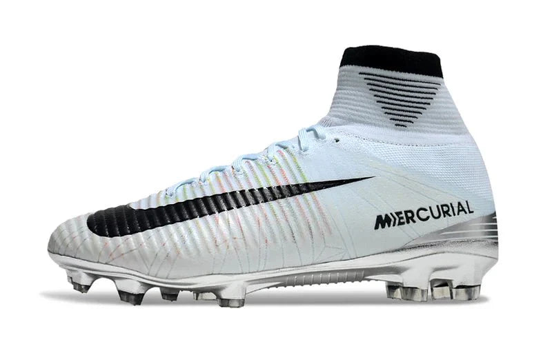 Mercurial Superfly V FG Prateado/Preto CR7