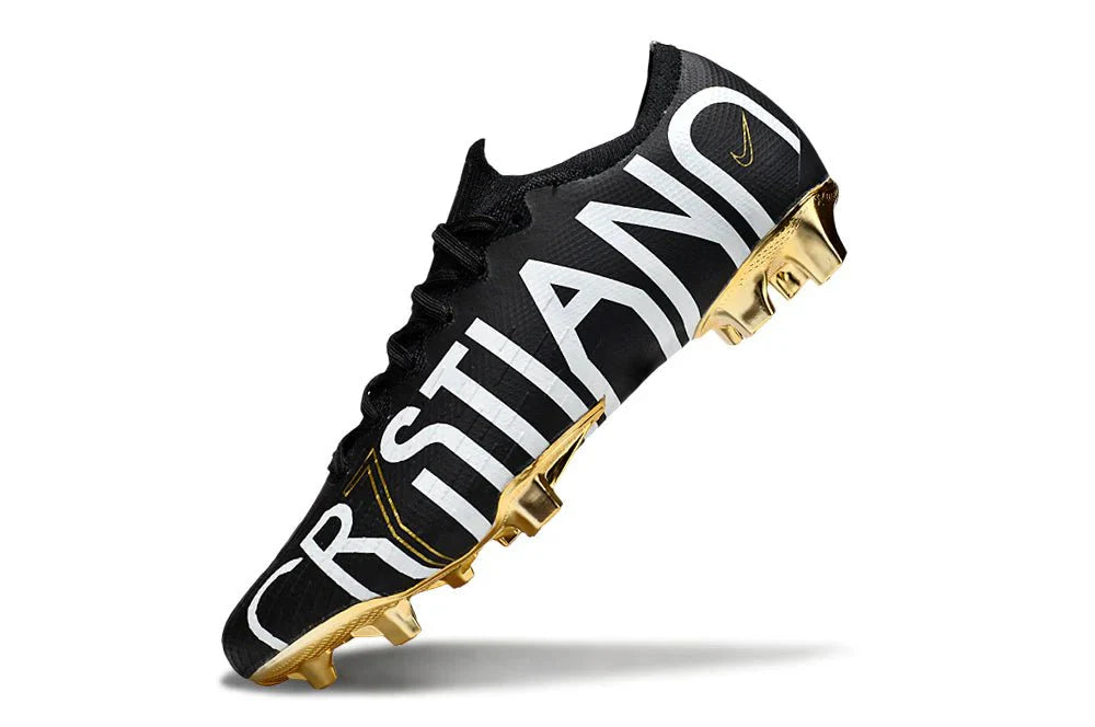 Mercurial Vapor XI Elite FG Dourado/Preto CR7