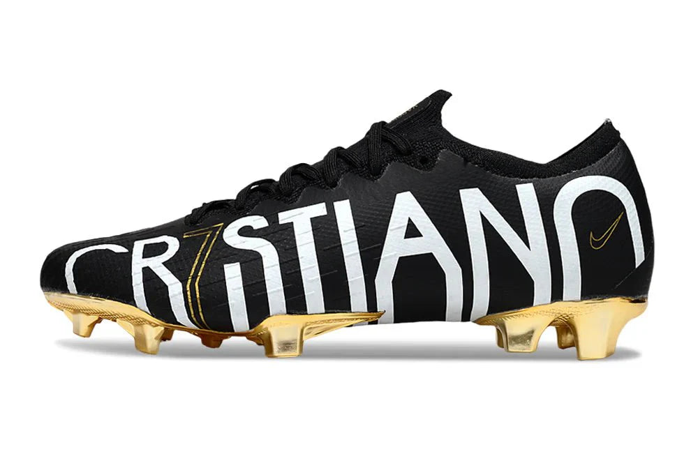 Mercurial Vapor XI Elite FG Dourado/Preto CR7