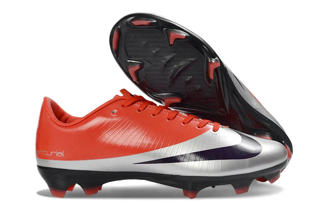 Mercurial Vapor XVI Elite FG Laranja/Preto CR7