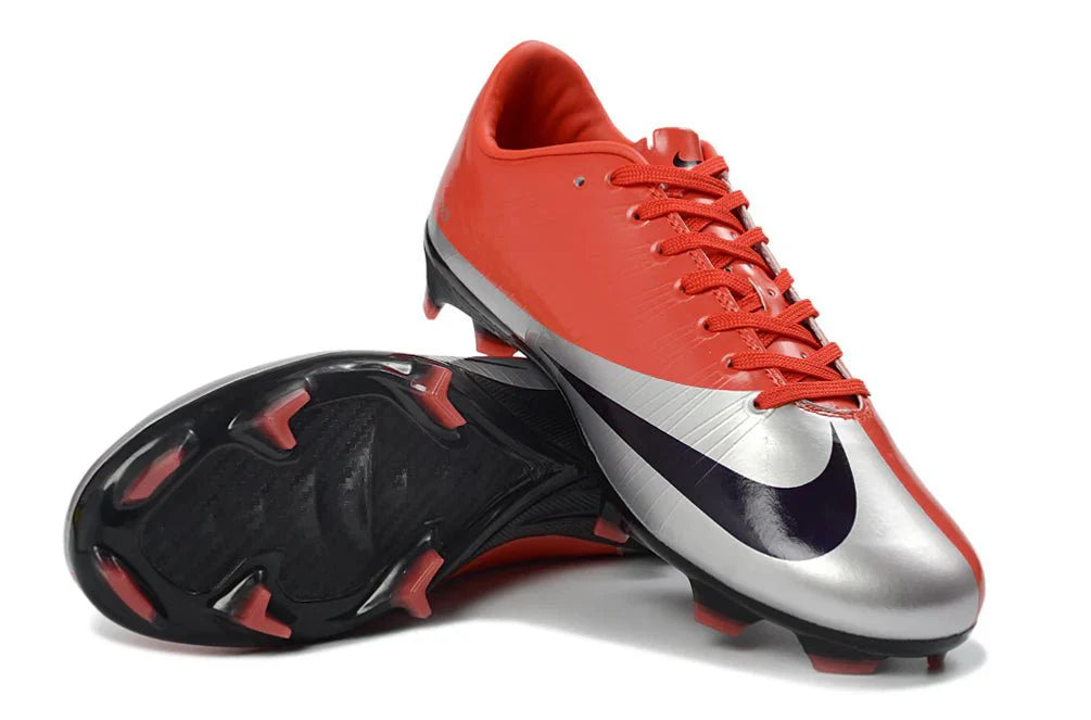 Mercurial Vapor XVI Elite FG Laranja/Preto CR7