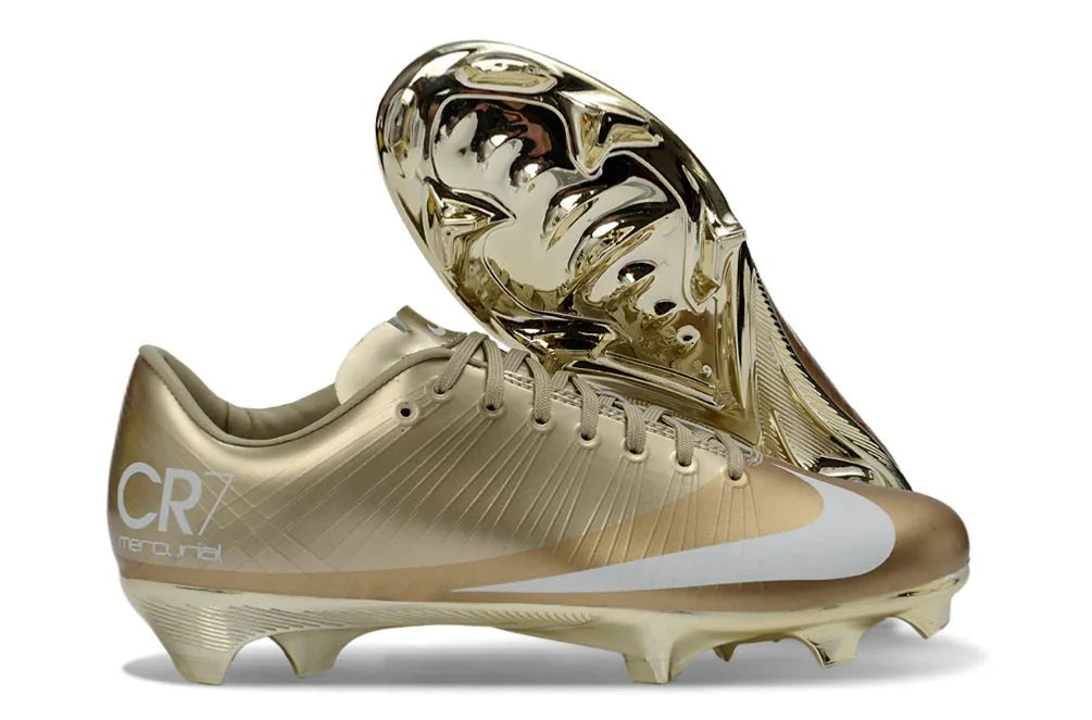 Mercurial Vapor XVI Elite FG Dourado CR7