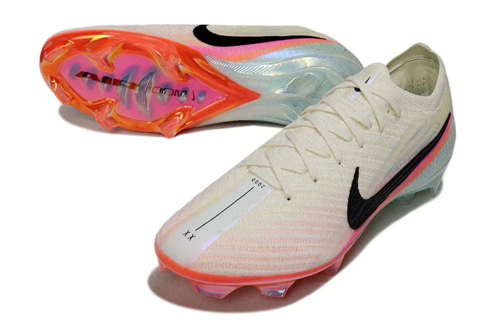 Mercurial Vapor XVI Elite FG Branco/Rosa