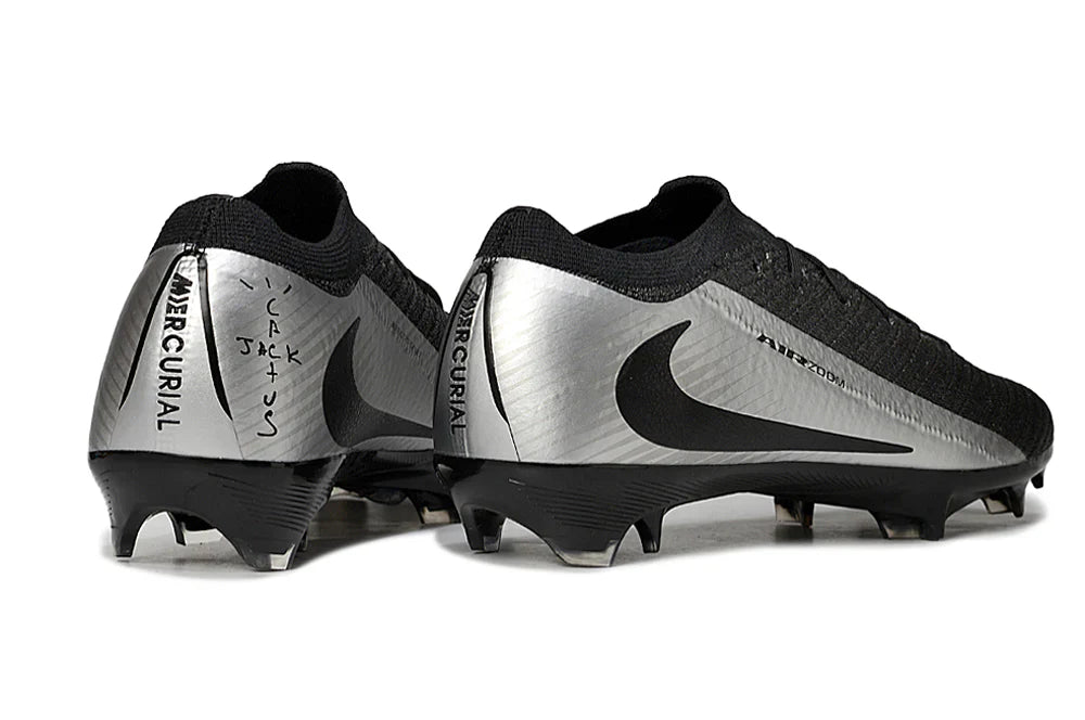 Mercurial Vapor XVI Elite FG Prateado/Preto Travis Scott