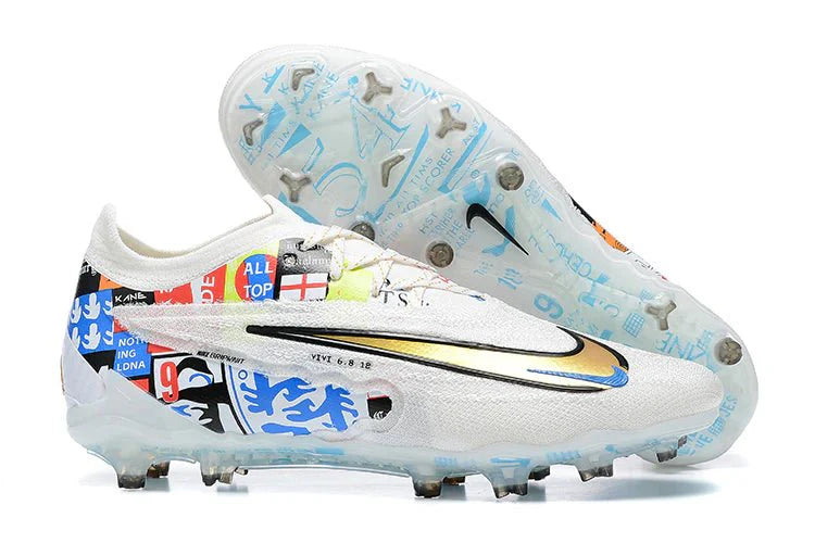Phantom GX Low Elite FG Branco/Azul Harry Kane