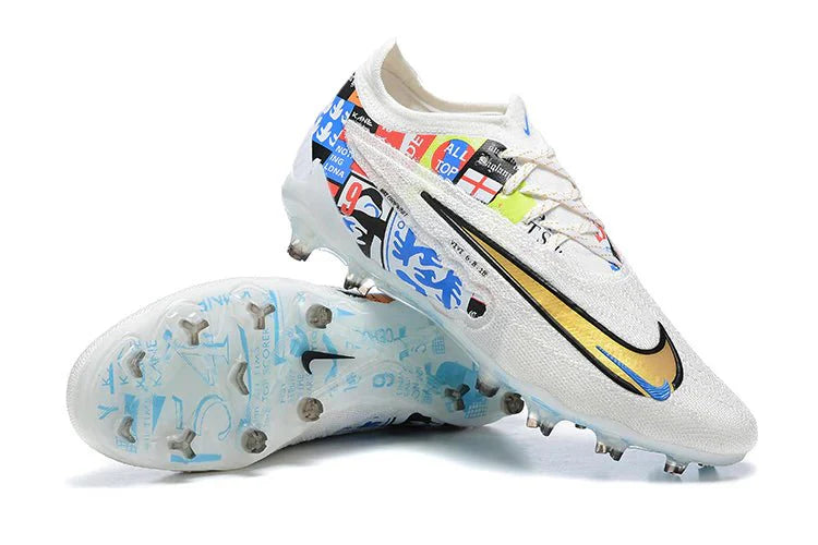 Phantom GX Low Elite FG Branco/Azul Harry Kane