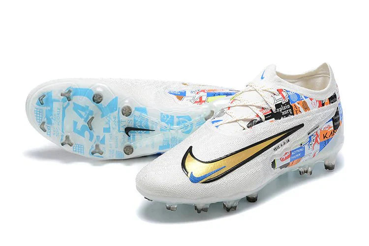 Phantom GX Low Elite FG Branco/Azul Harry Kane