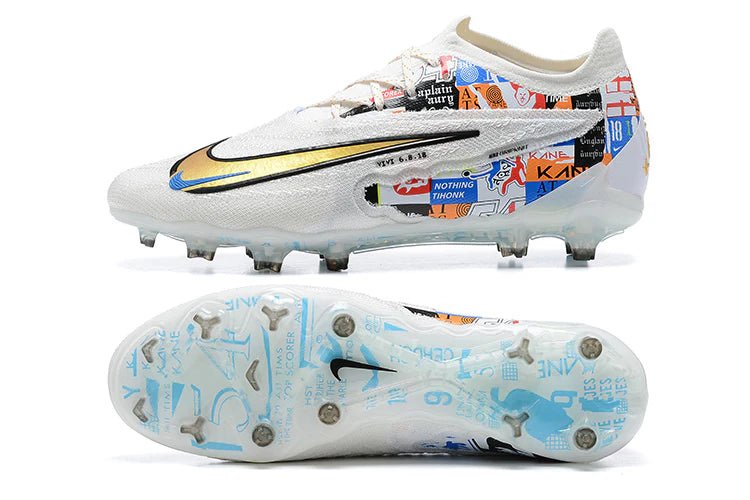 Phantom GX Low Elite FG Branco/Azul Harry Kane
