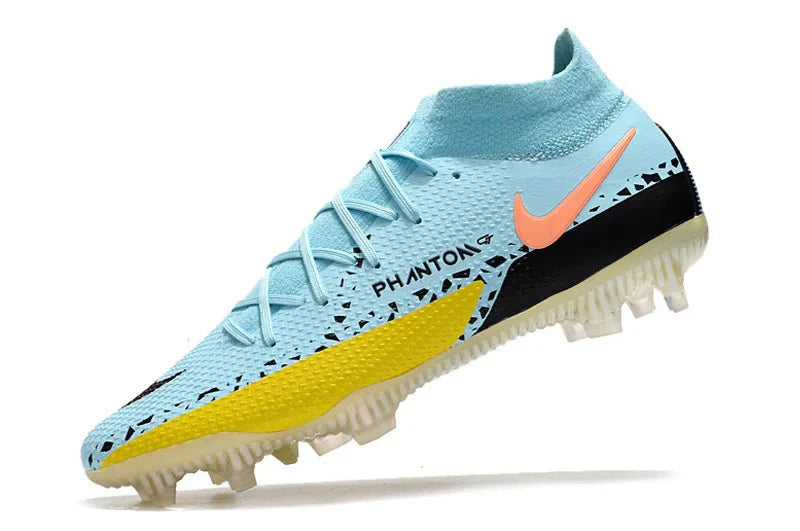 Phantom GT II High Elite FG Azul Claro/Amarelo Pack Lucent