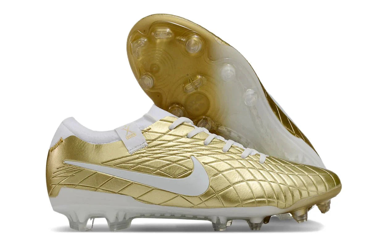 Tiempo Legend X Elite FG Dourado/Branco