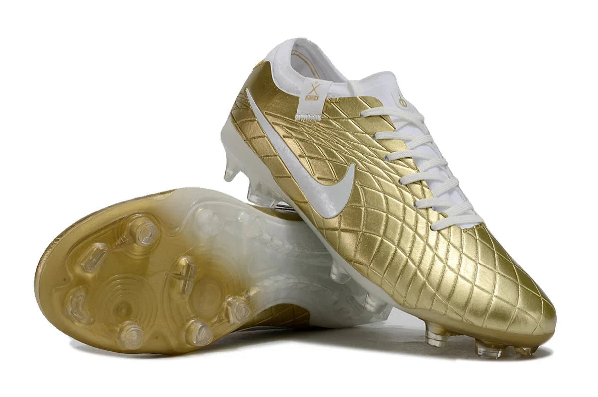 Tiempo Legend X Elite FG Dourado/Branco