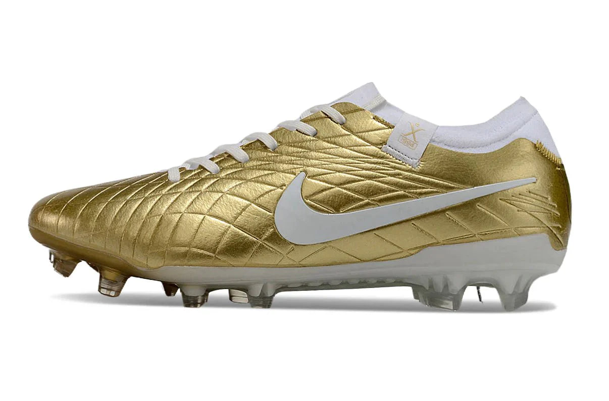 Tiempo Legend X Elite FG Dourado/Branco