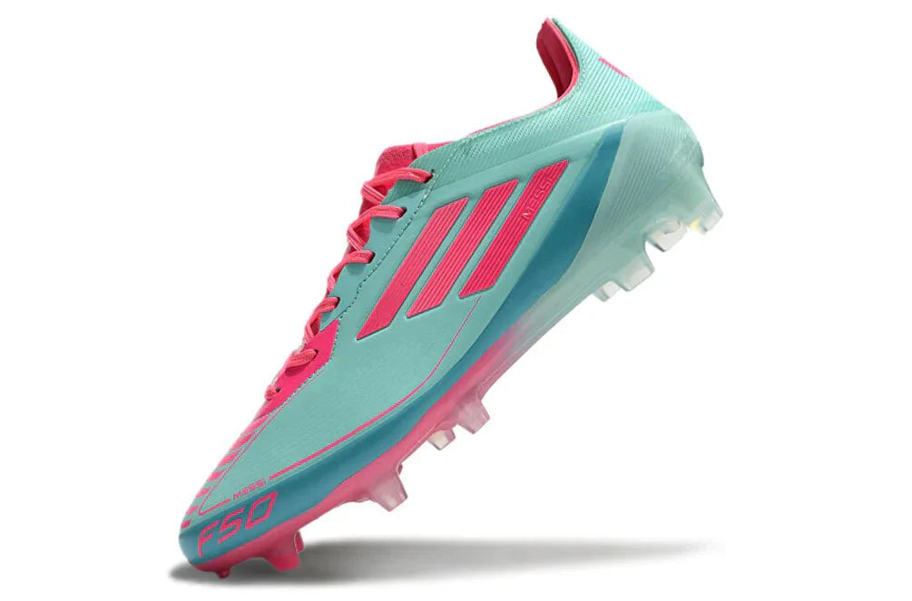 F50 Laced Elite FG Rosa/Azul Claro Messi