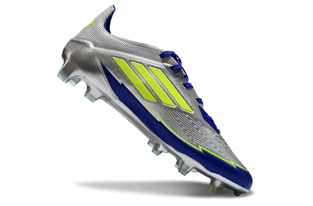 F50 Laced Elite FG Prateado/Azul Lúcido Messi