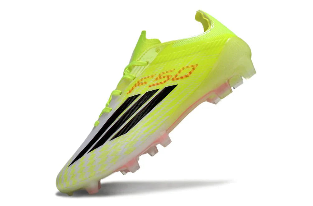F50 Laced Elite FG Amarelo Solar/Preto Core Born For Goals