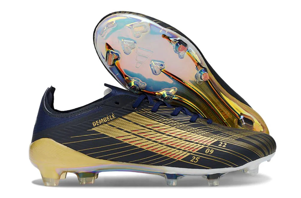 F50 Laced Elite FG Azul/Dourado Ousmane Dembélé Ballon d'Or