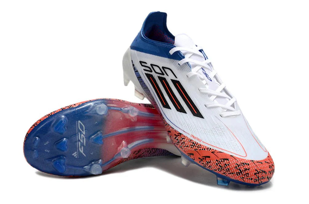 F50 Laced Elite FG Branco/Azul