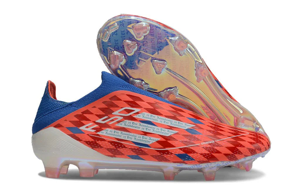F50 Laceless Elite FG Laranja/Azul Pack Raumdeuter
