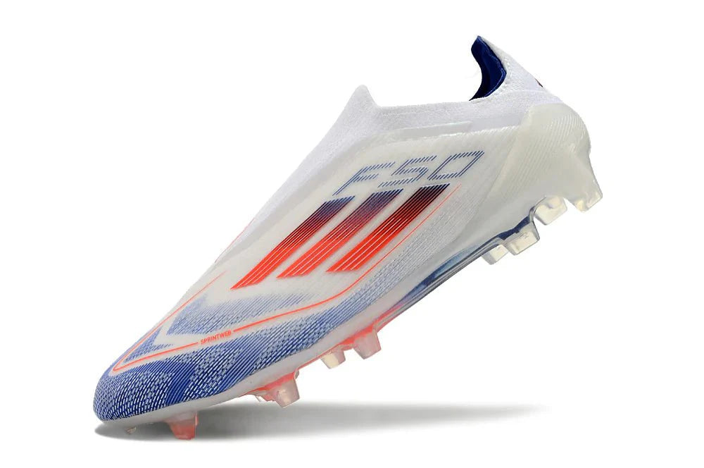 F50 Elite FG sem atacadores Branco/Laranja Avanço