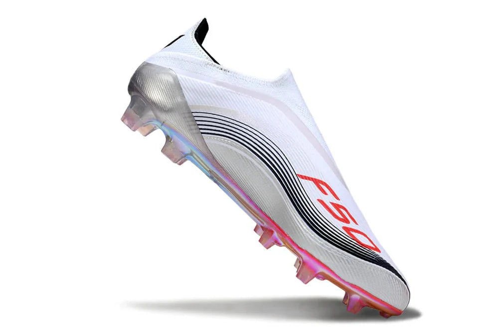 F50 Elite FG sem atacadores Branco/Laranja Messi